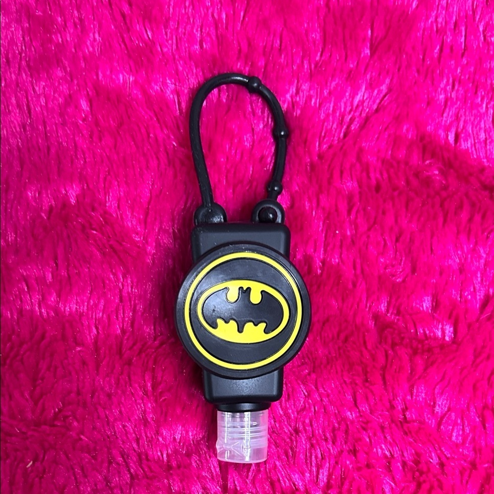 Batman Black And Yellow Hand Sanitizer Holder With Hand Sanitizer